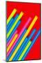 Pop Straws Collection - Colourful & Red-Philippe Hugonnard-Mounted Photographic Print