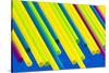 Pop Straws Collection - Colourful-Philippe Hugonnard-Stretched Canvas