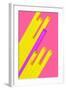 Pop Straws Collection - Dark Pink & Yellow-Philippe Hugonnard-Framed Photographic Print