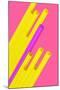 Pop Straws Collection - Dark Pink & Yellow-Philippe Hugonnard-Mounted Photographic Print