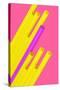 Pop Straws Collection - Dark Pink & Yellow-Philippe Hugonnard-Stretched Canvas