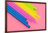 Pop Straws Collection - Light Pink & Colourful II-Philippe Hugonnard-Framed Photographic Print