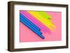 Pop Straws Collection - Light Pink & Colourful II-Philippe Hugonnard-Framed Photographic Print