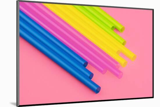 Pop Straws Collection - Light Pink & Colourful II-Philippe Hugonnard-Mounted Photographic Print