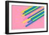 Pop Straws Collection - Light Pink & Colourful-Philippe Hugonnard-Framed Photographic Print