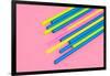 Pop Straws Collection - Light Pink & Colourful-Philippe Hugonnard-Framed Photographic Print