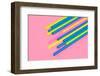 Pop Straws Collection - Light Pink & Colourful-Philippe Hugonnard-Framed Photographic Print
