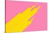 Pop Straws Collection - Light Pink & Yellow-Philippe Hugonnard-Stretched Canvas