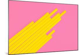 Pop Straws Collection - Light Pink & Yellow-Philippe Hugonnard-Mounted Photographic Print