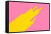 Pop Straws Collection - Light Pink & Yellow-Philippe Hugonnard-Framed Stretched Canvas