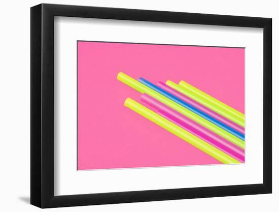 Pop Straws Collection - Pink & Colourful II-Philippe Hugonnard-Framed Photographic Print