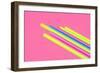 Pop Straws Collection - Pink & Colourful II-Philippe Hugonnard-Framed Photographic Print