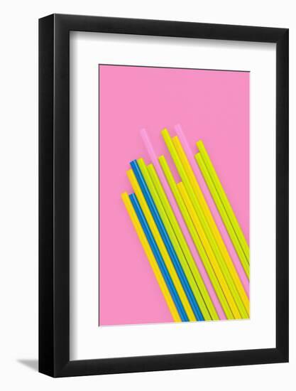 Pop Straws Collection - Pink & Colourful-Philippe Hugonnard-Framed Photographic Print