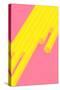 Pop Straws Collection - Pink & Yellow-Philippe Hugonnard-Stretched Canvas