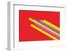 Pop Straws Collection - Red & Colourful II-Philippe Hugonnard-Framed Photographic Print