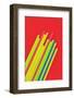 Pop Straws Collection - Red & Colourful-Philippe Hugonnard-Framed Photographic Print