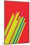 Pop Straws Collection - Red & Colourful-Philippe Hugonnard-Mounted Photographic Print