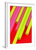 Pop Straws Collection - Red & Green-Philippe Hugonnard-Framed Photographic Print
