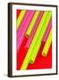 Pop Straws Collection - Red & Green-Philippe Hugonnard-Framed Photographic Print