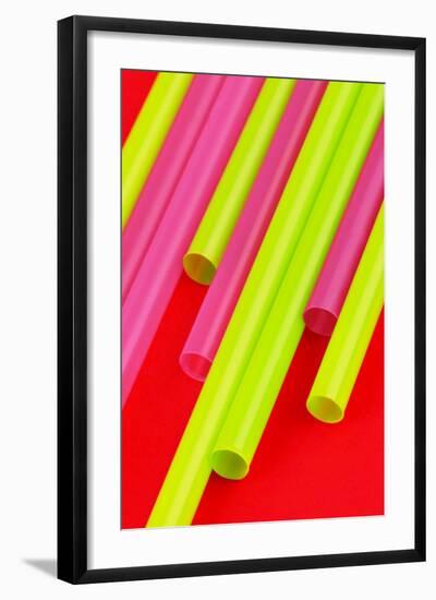 Pop Straws Collection - Red & Green-Philippe Hugonnard-Framed Photographic Print