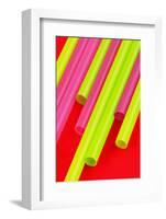 Pop Straws Collection - Red & Green-Philippe Hugonnard-Framed Photographic Print