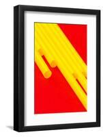 Pop Straws Collection - Red & Yellow-Philippe Hugonnard-Framed Photographic Print