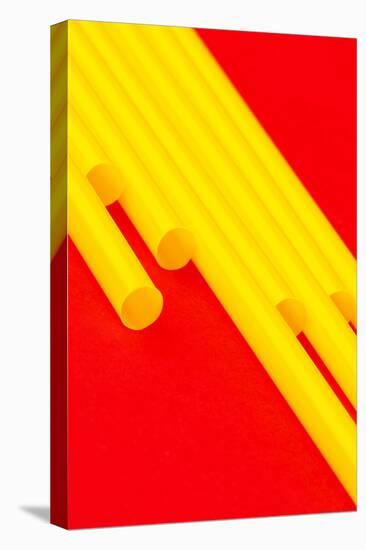 Pop Straws Collection - Red & Yellow-Philippe Hugonnard-Stretched Canvas