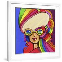 Pop Sunglasses Lady-Howie Green-Framed Giclee Print