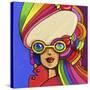 Pop Sunglasses Lady-Howie Green-Stretched Canvas