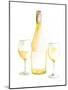 Pop the Cork II White Wine-Mercedes Lopez Charro-Mounted Art Print