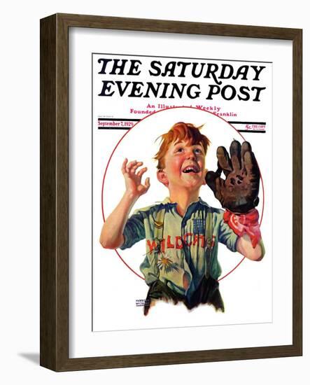 "Pop-Up Fly," Saturday Evening Post Cover, September 7, 1929-Harrison Mccreary-Framed Giclee Print