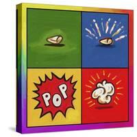 Popcorn Pop-Howie Green-Stretched Canvas