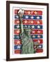 Popcorn Statue Of Liberty-Howie Green-Framed Giclee Print