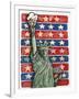 Popcorn Statue Of Liberty-Howie Green-Framed Giclee Print