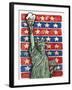 Popcorn Statue Of Liberty-Howie Green-Framed Giclee Print