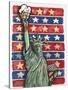 Popcorn Statue Of Liberty-Howie Green-Stretched Canvas