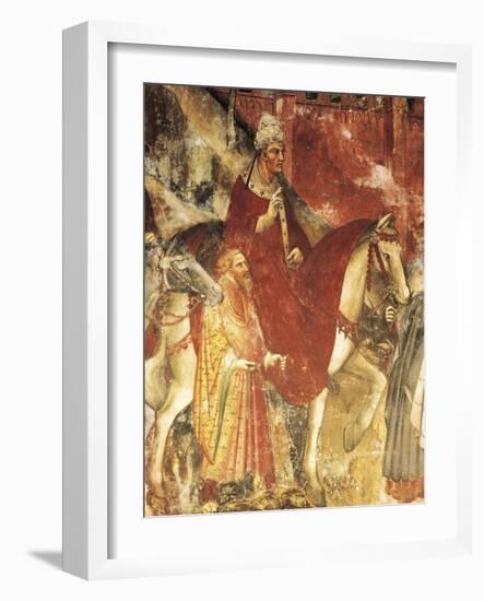 Pope Alexander III's Triumphal Ride into Rome, Scene from Stories of Alexander III, 1407-1408-Spinello Aretino-Framed Giclee Print