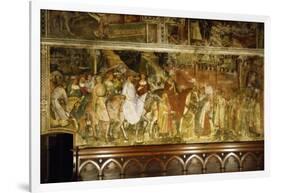 Pope Alexander III's Triumphal Ride into Rome, Scene from Stories of Alexander III-Spinello Aretino-Framed Giclee Print