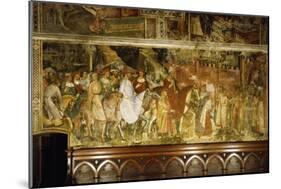 Pope Alexander III's Triumphal Ride into Rome, Scene from Stories of Alexander III-Spinello Aretino-Mounted Giclee Print