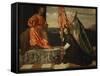 Pope Alexander Vi Presents Bishop Jacopo Pesaro to Saint Peter-Titian (Tiziano Vecelli)-Framed Stretched Canvas