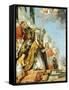 Pope Benedict and Saint Louis XI of France-Francesco Zugno-Framed Stretched Canvas