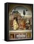 Pope Benedict Teaching Holy Doctrine to Peasants-null-Framed Stretched Canvas