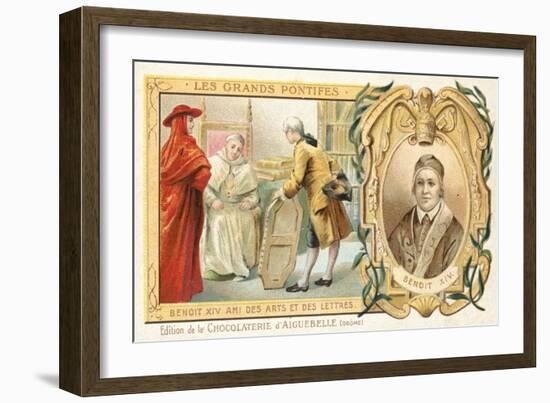 Pope Benedict XIV, Patron of the Arts, 18th Century-null-Framed Giclee Print