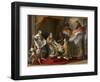 Pope Benedict XIV Presenting the Encyclical 'Ex Omnibus' to the Comte De Stainville-Pompeo Girolamo Batoni-Framed Giclee Print