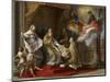 Pope Benedict XIV Presenting the Encyclical 'Ex Omnibus' to the Comte De Stainville-Pompeo Girolamo Batoni-Mounted Giclee Print