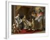 Pope Benedict XIV Presenting the Encyclical 'Ex Omnibus' to the Comte De Stainville-Pompeo Girolamo Batoni-Framed Giclee Print