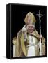 Pope Benedict Xvi Delivers His ''Urbi Et Orbi'' Message-null-Framed Stretched Canvas