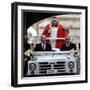 Pope Benedict XVI on His Popemobile, Arriving for the Weekly Audience in St. Peter's Square at the -null-Framed Photographic Print