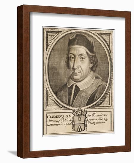 Pope Clemens XI (Gianfrancesco Albani)-null-Framed Art Print