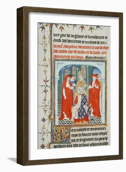 Pope Clement Iv Crowning Charles I of Anjou-null-Framed Giclee Print